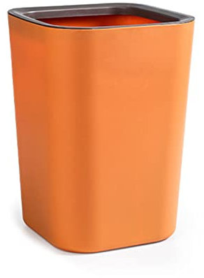 WYLZLKX WBANGIAO - Contenedor de basura para papelera, color naranja, pequeño