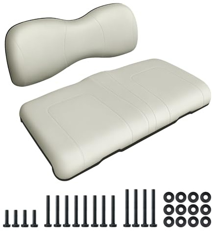 HEOHOU Golf Cart Front Seat Replacement Cushion Assembly Kit for Yamaha G29/Drive 2007-2016 Models,Front Seat Bottom and Front Seat Back Cushion Assembly,Stone Gray