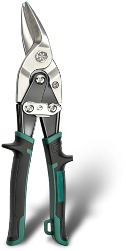ANGELSWORD 10 Inch Aviation Tin Snips, Cr-M Aviation Snips for Cutting Metal Sheet, Heavy Duty Sheet, Right Cut