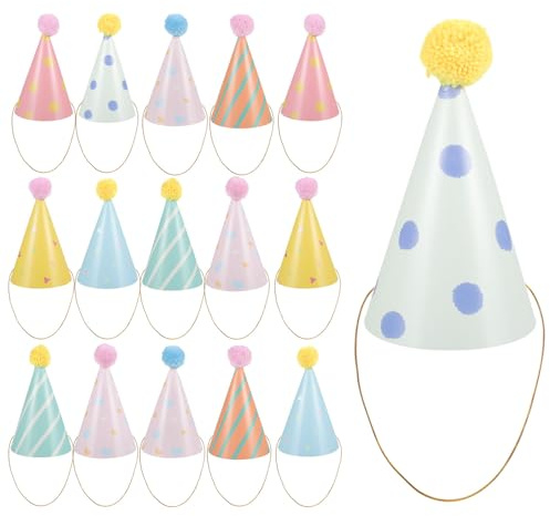 ANDRESLAD 14 Pezzi Cappello Di Carta Di Buon Compleanno Cappello Colorato Di Brithday Cappelli Per Feste Di Compleanno Per Cappelli Da Festa Per
