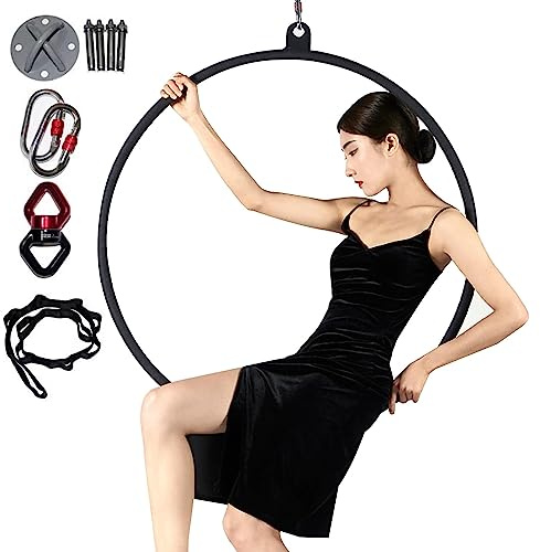 Aerial Hoop - Leichte Stahlrahmen Hebezeug Ausrüstung für Yoga Training - Ideal für Anfänger
