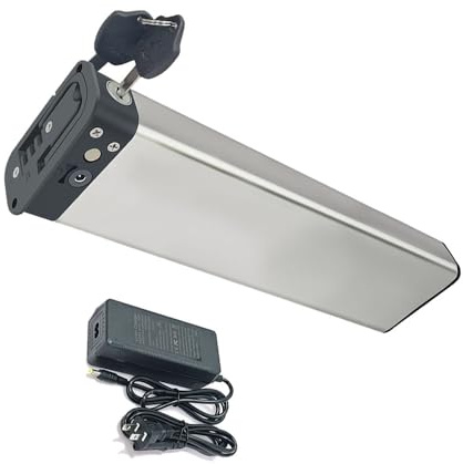 Batteria rimovibile pieghevole per bicicletta elettrica 36V 7,8Ah/9,6Ah/10,5Ah Adatta per motori da 0 a 550W Batteria per bicicletta elettrica da pendolare urbano (36V10.4Ah L385mm)