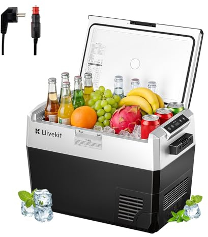 LLIVEKIT 40L Galcière Électrique à Compression, Frigo Voiture