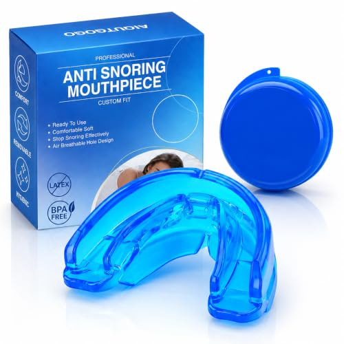 Schnarchstopper, Ergonomisch Schnarchschiene für Männer und Frauen, Effektiv Anti Schnarch Schiene Snoring Stopper, Kein BPA, Extra Weich, Gebrauchsfertig für Schnarchfreien Schlaf Nacht