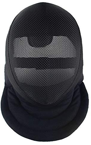 LEONARK Fechten Säbel Maske Fechten Helm CE 350N Zertifiziert National Grade Maske mit Schutztasche (Fix Lining, L)