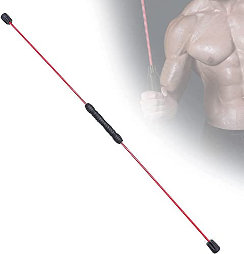 Swing Stick Barra Oscilante para Entrenamiento Barra de ejercicio vibratoria multifunción, barra de yoga Pilates extraíble con barra de entrenamiento vibrante de alta frecuencia, que da forma, entre