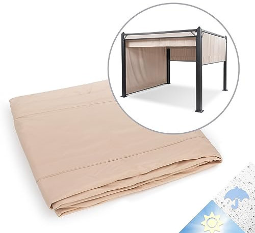 Blumfeldt Seitenteile für Pavillon 3x6 m, Robuste Pavillon Ersatz-Seitenteile Wasserdicht, Wetterfeste Pavillon-Seitenteile mit UV-Schutz, 4X Seitenwand Pavillon, Polyester-Seitenwände Pavillon