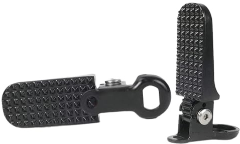 Dickly Pedali Posteriori per Bici da 2 Pezzi Poggiapiedi per Bicicletta Antiscivolo Pedali per Bicicletta per Moto Pedane Pieghevoli in Lega di Alluminio a