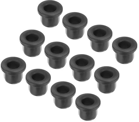 QUARKZMAN 20pz Occhielli in Gomma Diametro Montaggio 12,5mm ID 8mm H 12,5mm Guarnizioni Nere Protezione Passacavi in Gomma per Cavi Tubi
