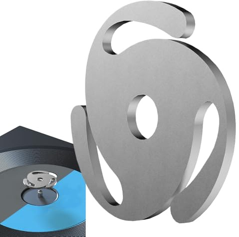Adaptateur pour Disques 45 Tours,Pièce D Insertion en Aluminium Léger Et Stable - Pièces Détachées pour Tourne-disques Vinyle - pour Usage Domestique DJ Café Amateur De Musique Enthousiaste