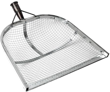 Fxzqgnh Setaccio per Terra, Multiuso, Portatili, Robuste, in Acciaio Inossidabile, per Setacciare Chicchi di Mais, 6 mm