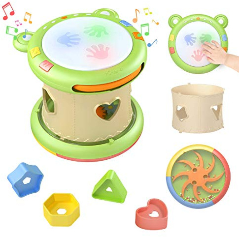 tumama Juguetes Musicales para Bebes,Bebes Instrumentos Musicales Tambores Electronica para niños,niños Juguetes sensoriales Cajas de música Juguetes para Bebés