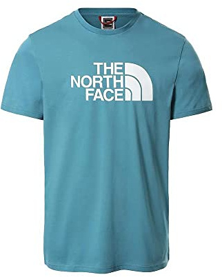 THE NORTH FACE Men's Men's Easy Short Sleeved T-Shirt (Pack of 1) (as8, Alpha, s, Regular, Regular, Storm Blue)
