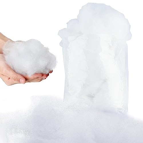 GLAITC Neve Finta Natalizia,150g/250g Decorazioni in Neve Artificiale Soffice Neve Finta per Albero di Natale Scene di Neve Invernale Decorazioni per Coperte di Neve,Bambola Fai da Te (250g)