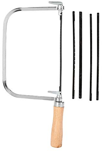 coping saw fretsaw 31×12×3 adjustable cutting tool u shaped loaf cutter saw wood handle with 5 hand saw strings
