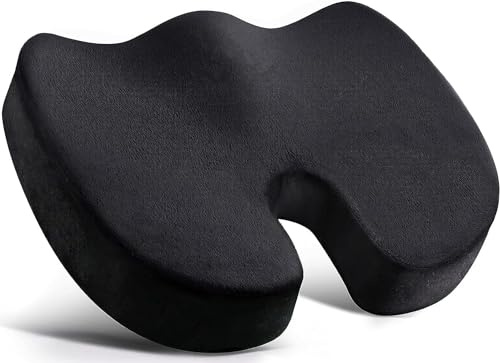 Angerico Coussin de siège en gel pour une assise tout au long de la journée – Coussin ergonomique pour chaises de bureau et de voiture
