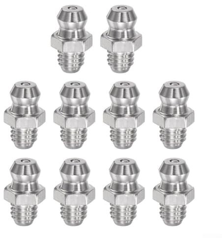 Grasso in acciaio inox 304 di grado industriale, adatto per la maggior parte delle apparecchiature meccaniche, confezione da 10 (M8 x 1)