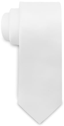 GHTIYLP Kids Tie Solid Color Pre-tied Boys Tie for School (White)
