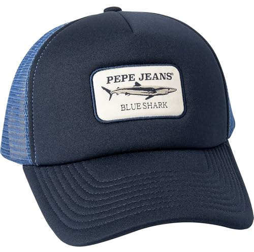 Pepe Jeans Gorra Smith para Hombre, Azul (Dulwich Blue), Talla única, Azul (Dulwich Blue), Talla única