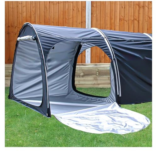 Abri de rangement pour vélos d'extérieur pour 2 ou 5 vélos avec double porte, tente de vélo noire pour un assemblage facile et une solution de rangement compacte