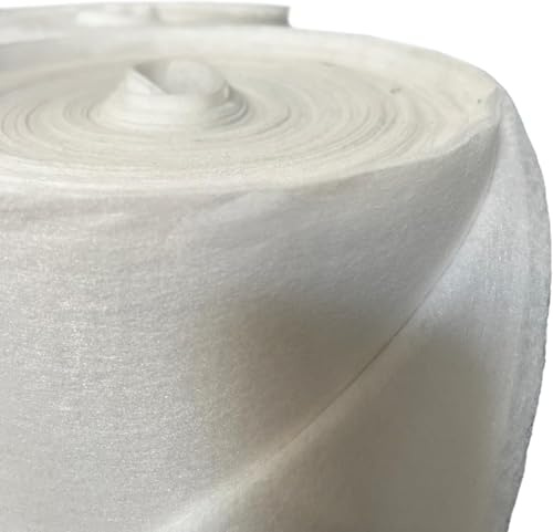 ASF Voile dhivernage et géotextile drainant 60 g/m² Toile filtrante et de Protection des Plantes perméable à leau résistante au Gel et aux UV 90 m x 0,5 m Protection Jardin Plantes Drainage