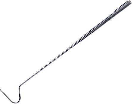 VERDANVERSE Crochet pour Serpent en Acier Inoxydable Extensible 68 Cm Manche Rétractable Facile à Transporter pour Manipulation Sécurisée des Reptiles