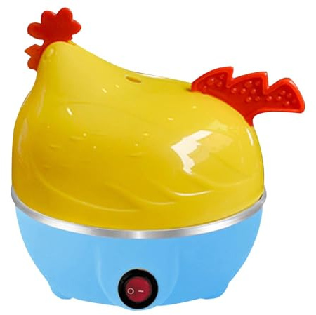 Egg Boiler, 7 Egg Capacity Electric 𝗘𝗴𝗴 𝗕𝗼𝗶𝗹𝗲𝗿 for Hard, Soft & Medium Boiled Eggs, Stainless Steel Healthy 𝗘𝗴𝗴 Steamer 𝗘𝗴𝗴 Boiler 𝗘𝗴𝗴 Maker Machine (C)