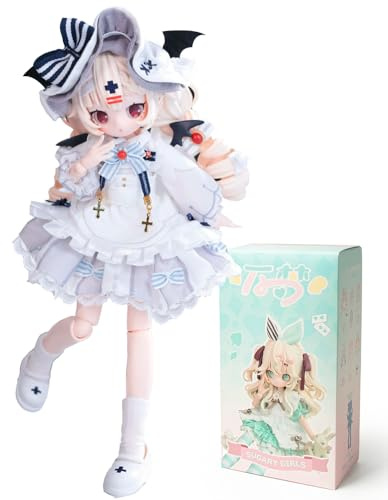 XiDonDon Sugary Girls Serie 1/8 MJD-Puppen, Action-Anime-Figur, BJD-Puppen, süße Figuren, Sammlerstücke, Geburtstagsgeschenk (Two Boxes)
