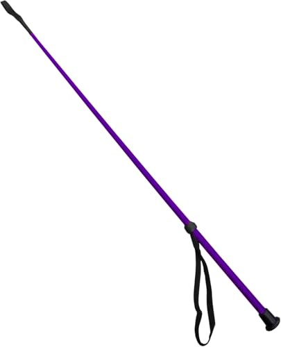 KetoBarrow Purple Crop Equestrian Dressage Crop Nylon Schooler Horse Riding 100cm with Wrist Strap