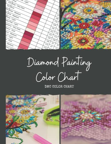 Diamond Painting Color Chart: DMC Color Chart ordered and grouped by Color to help match and organize your Diamonds/Drills