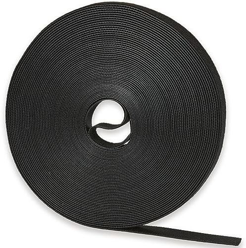 NBTORCH 50 ft x 1/2 inch Hook and Loop Roll, Reusable Fastening Cable Ties, Multi-Purpose Cable Management Wire Ties Cable Straps for Organizing Home, Office and Data Centers