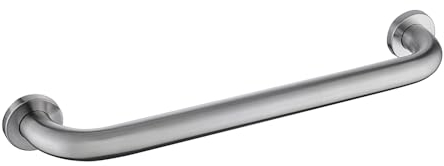 Decaura 600mm Barres d'appui wc salle de bain en acier inoxydable, poignées de baignoire antidérapante, poignées de sécurité pour personnes âgées, enfants et handicapés(1 Pièces, diamètre 32mm)