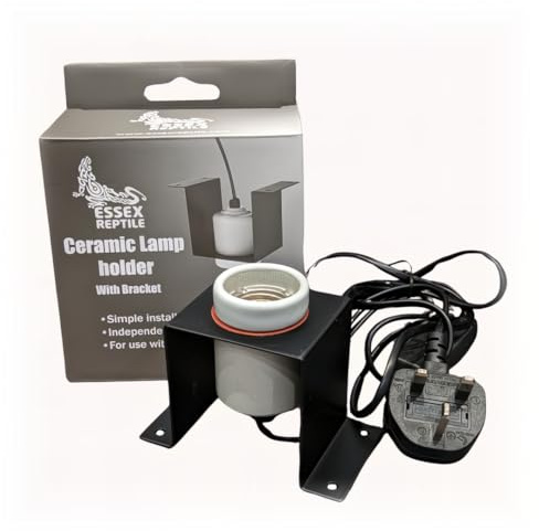 Essex Reptile Ceramic Lamp Holder - with Bracket