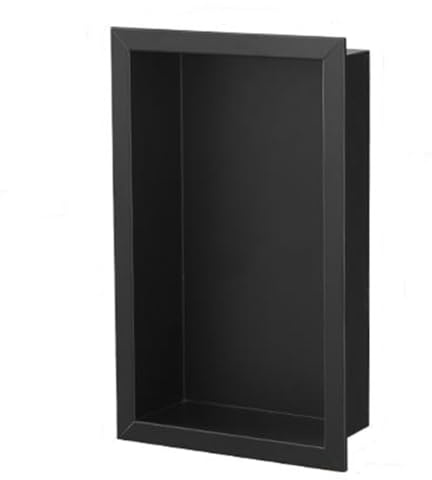 Nicho de ducha de acero inoxidable, estante de baño empotrado para almacenamiento, kit de instalación moderno, solución para baños organizados