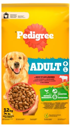 PEDIGREE Torr för medelstora och stora hundar nötkött och grönsaker 12 kg