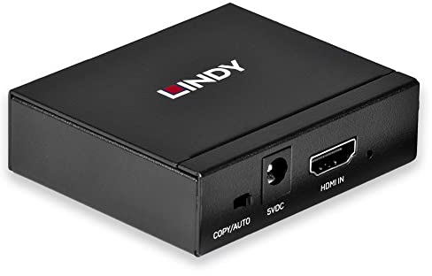 LINDY HDMI 4K Splitter 2 Port 3D, 2160p30 Kompakter Splitter, verteilt ein HDMI-Signal auf zwei Ausgänge, für Full HD bis 1080p und auch UHD bis 4Kx2K (38158)