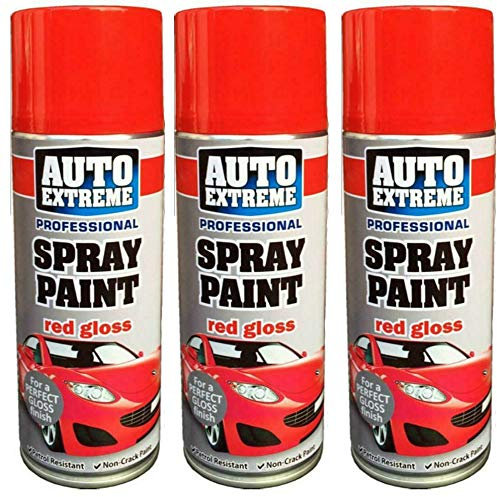 RTS 400ml Red Gloss Spray – Aerosol Professional Spray Paint Can – Glossy Finish Plastic, Smooth Shiny Finish, Fast Drying Formulation, Interior Exterior DIY Paint for Wood, Metal & Plastic (3)