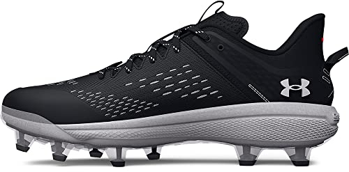 Under Armour Herren Yard Low Mt TPU Baseball Cleat Schuh, (001) Schwarz/Schwarz/Wei , 43 EU