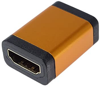 PremiumCord Adaptateur HDMI A vers HDMI A Femelle vers Femelle 4K @ 60 Hz Full HD 1080p Couleur : Orange