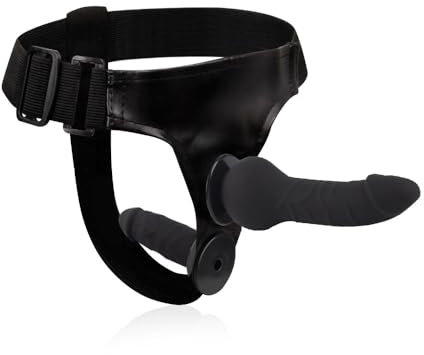 GKLWEJ Strap on per le Donne, Regolabile Strap-on Pene per le Donne, Strap on Doppio Dildo con 2 Dildo in Dilicone, per Uomini Donne Coppia di Giocattoli del Sesso Set