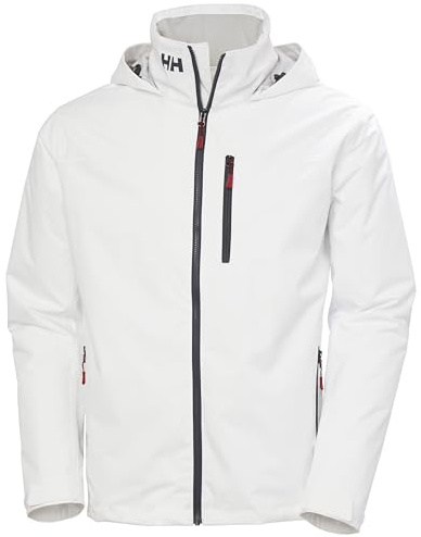 Helly Hansen Herren Crew Hooded Midlayer Jacke 2, Weiß, XL