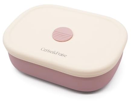 - Boite a déjeuner , Lunch box enfant & bebe, snack box | Bento anti-fuite 4 compartiments , Silicone Sans BPA , compatible lave-vaisselle & micro-onde | boite gouter enfant , boites repas école Rose