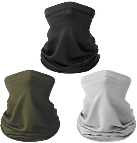 patinadrift 3 Stück Multifunktionstuch Winddicht Schlauchschal Elastiche Schnelltrocknend Loop Schal Herren Damen Sonnenschutz Halstuch Herren für Motorradfahren, Laufen Outdoor-Aktivitäten