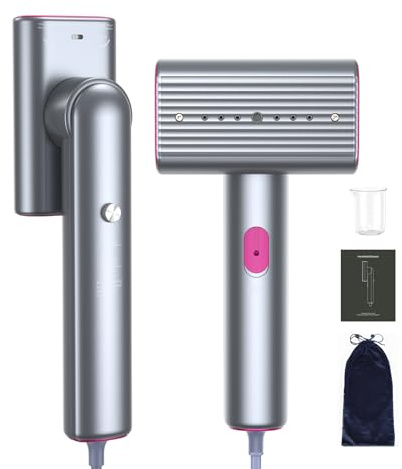 Klädjärn och resejärn, 1200 W bärbart handhållet ångjärn, minijärn, uppvärmningstid 18 sekunder, maximal ångproduktion 12 g/min, med 70 ml vattentank och måttbägare.