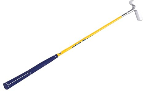 POENVFPO 2-vägs Barnputter, Dubbelsidig Putter i Rostfritt Stål och Zinklegering med Vakuumelektroplätering, för vänster- och Högerhänta Barns Golfträning