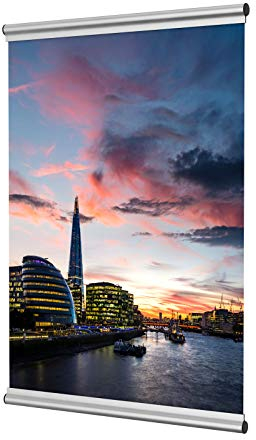 Posterschienen, Posterclip, Plakatschienen Set 150cm Aluminium Eleganz