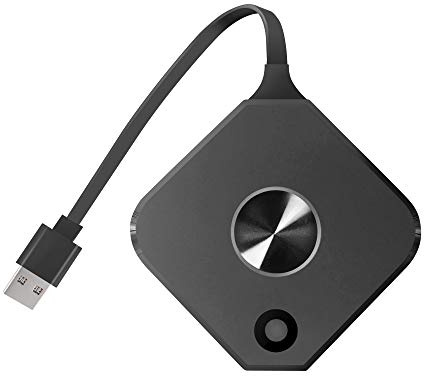 QuattroPod Mini 2K Kabellos Multi Display System für Smartphones (App/AirPlay) und PC/Laptop (Dongle) - 2K Dongle (HDMI) ohne Receiver, Mini Transmitter, EZ-QPT02