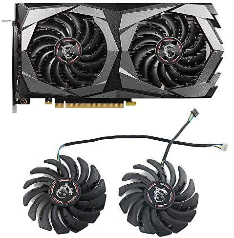 DOTODO 87 mm PLD09210S12HH DC12V 0,40A 4PIN GPU Grafikkarten-Kühler Ersatz für MSI GeForce RTX 2060 Super Gaming X Grafikkarten-Kühler Lüfter (Ventilator)