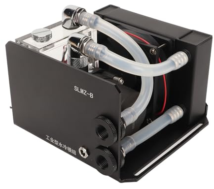 Bomba Enfriadora de Agua para CPU, Bomba de Agua Silenciosa Integrada de Refrigeración por Agua para PC de 600L/H, Disipador de Calor de Radiador de Refrigeración Líquida con