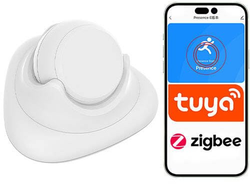 Sone Smart One Präsenzmelder Zigbee 3.0 Radar 24GHz – Bewegungsmelder Innen mit USB-C, 120° Winkel & 6m Reichweite – Kompatibel mit Tuya/Smart Life
